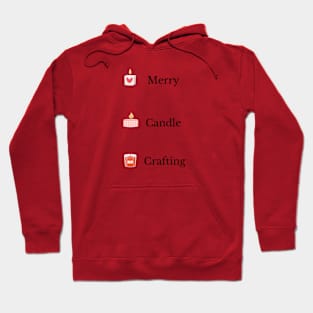 Merry Candle Crafting Hoodie